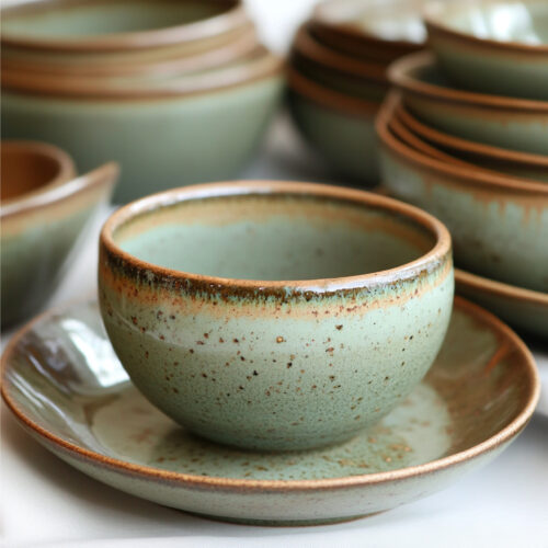 handmade ceramic tableware